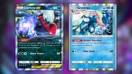 Darkrai ex and Greninja (Image via The Pokemon Company)
